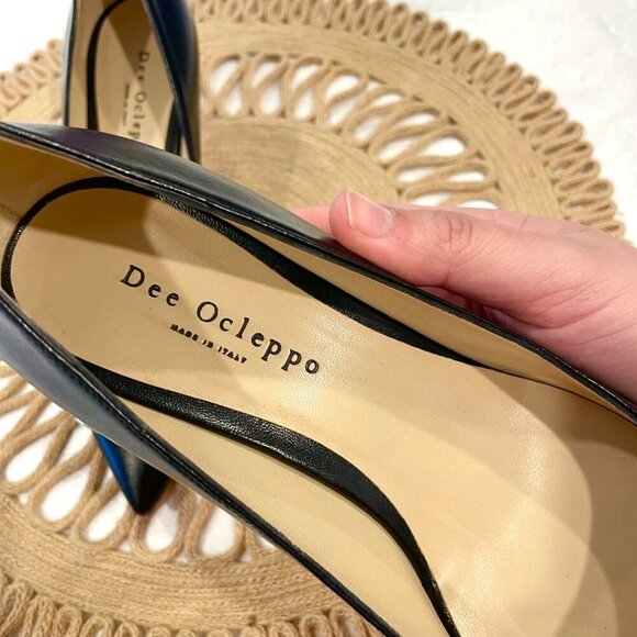 Dee Ocleppo Dee Office Party Logo Pump Black Leather Size EU 38 - Picture 4 of 13